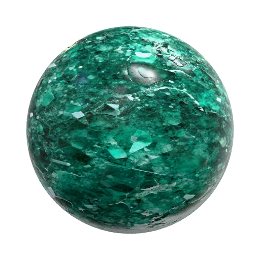 Emerald gemstone seamless material — seamless stone PBR material preview