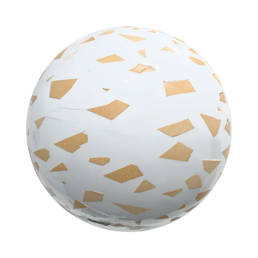 Combine the inner shape of the terrazzo texture and the… — seamless organic PBR material preview