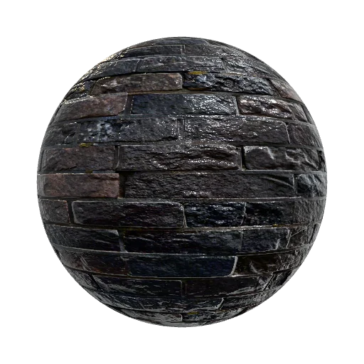 канализационная стена темная ,кирпичная почти… — stone PBR material preview