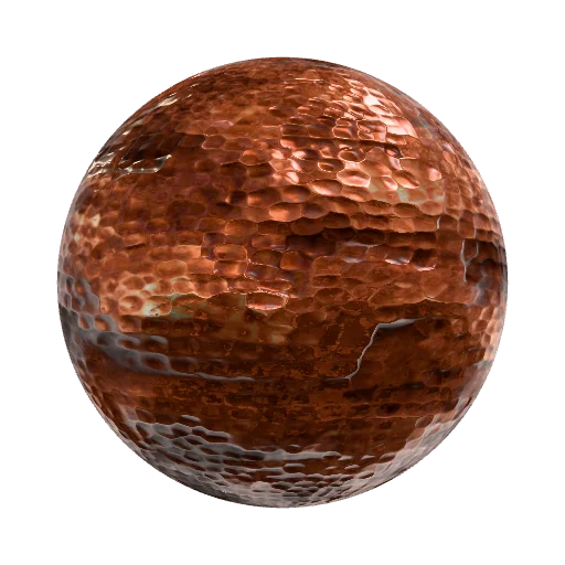 hammered copper — seamless fabric PBR material preview