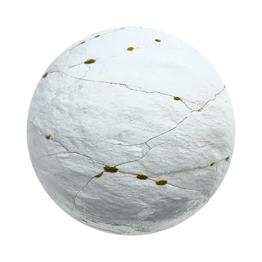 белый камень с сильными глубокими трещинами не частыми… — seamless stone PBR material preview