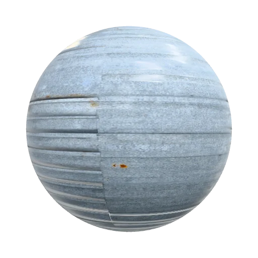 Textured, battled-worn, weathered galvanized metal roof… — seamless stone PBR material preview