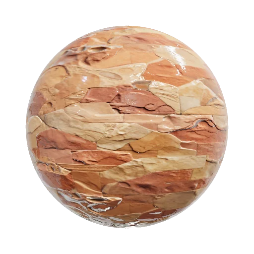 Stylized desert stone texture — seamless stone PBR material preview