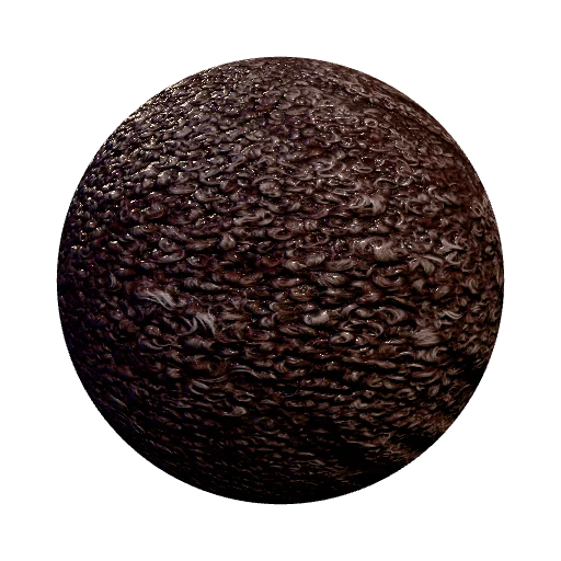 bouclé with fur — seamless organic PBR material preview