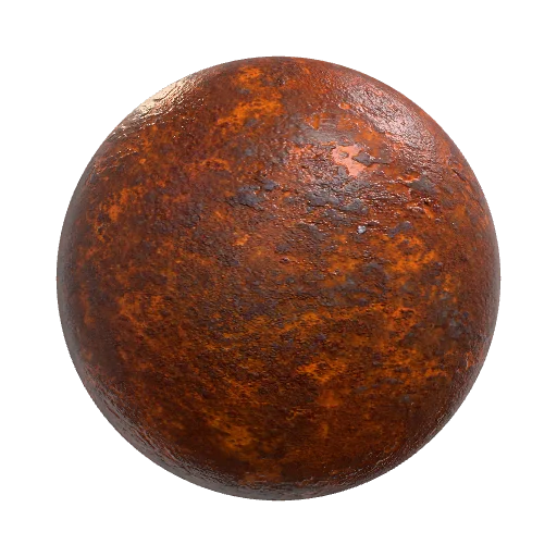 rusted metal — seamless organic PBR material preview