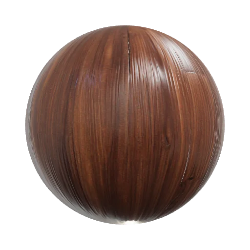 realistic tropical dark teak wood floor texture, natural wood grain, small imper — seamless wood PBR material preview