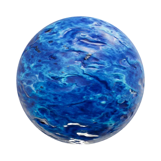 голубая планета — seamless stone PBR material preview
