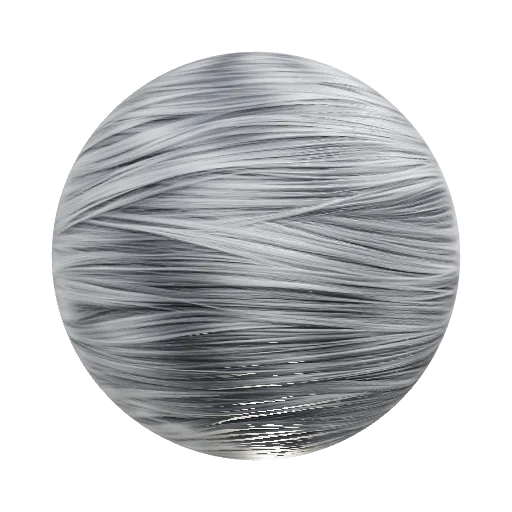silver hair — seamless metal PBR material preview