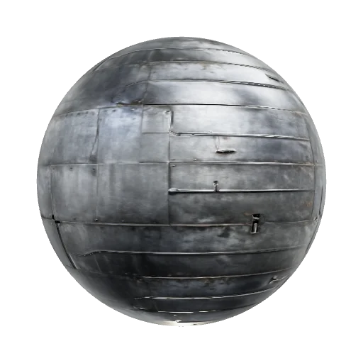 A close-up of a steel surface featuring a realistic texture with subtle small scratches and minor corrosion spots scatte — seamless metal PBR material preview