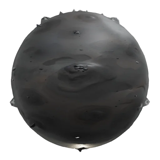 Stylized painterly volcanic ash ground terrain, hand-painted RTS game
texture, fine soft cinder and ash coating over pac — seamless ground PBR material preview