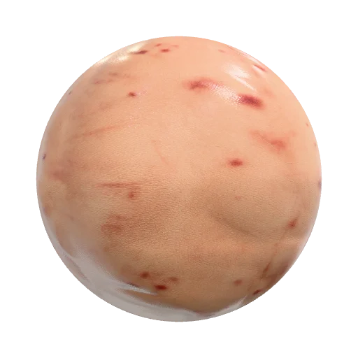 skin texture with scars and wounds — seamless organic PBR material preview
