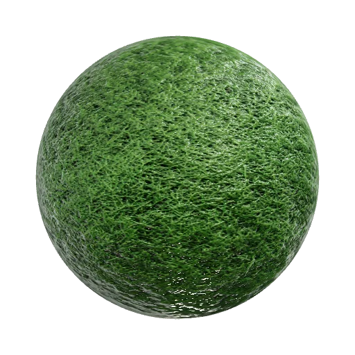 Ultra realistic natural green grass field, seamless tileable PBR texture, dense healthy grass, individual grass blades, — seamless organic PBR material preview