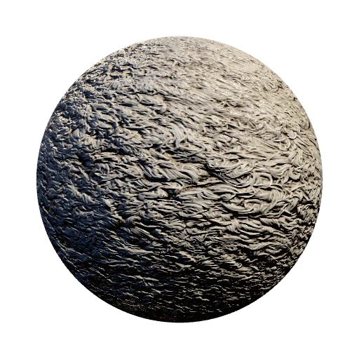 teddy fabric with cream color — seamless fabric PBR material preview