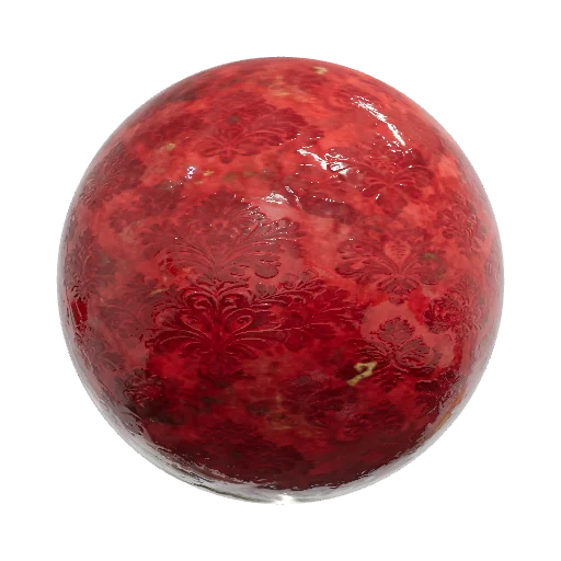 a cheap damask wallpaper that is very damaged and is red and gold. make SURE the — seamless fabric PBR material preview
