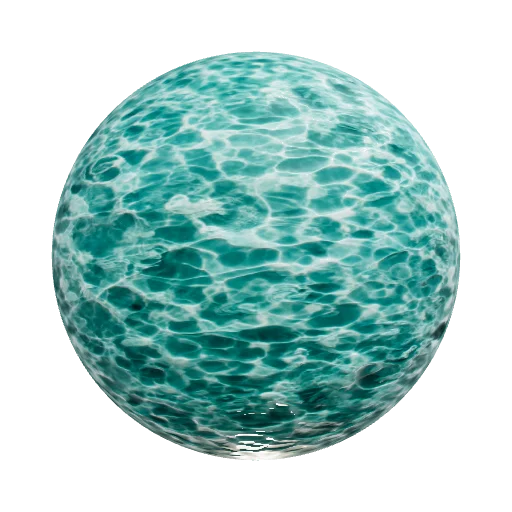 Бесшовная текстура воды — seamless organic PBR material preview