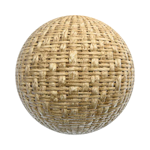 **Prompt for Craft PBR: Hemp Fiber Material** Create a… — organic PBR material preview