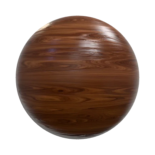 american walnut veneer mate — seamless wood PBR material preview