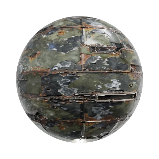 A detailed texture design for military machinery in the Warhammer 40k style, fea — seamless metal PBR material preview