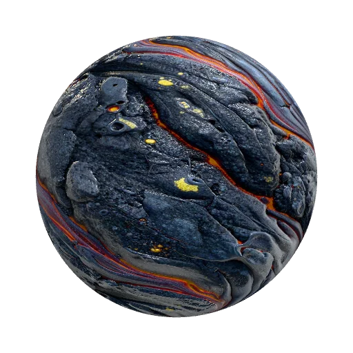 lava magma — organic PBR material preview