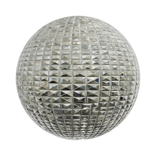 Faceted, crystalline, hologrpahic surface — seamless stone PBR material preview