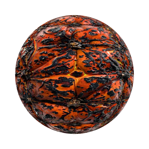 сделай мне пожалуйста текстурку кожуры тыквы которая… — seamless organic PBR material preview