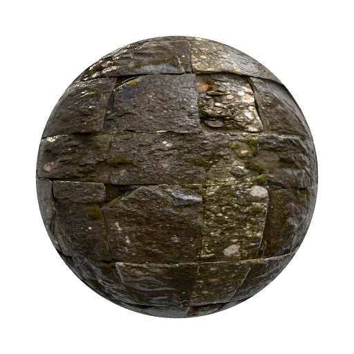 канализационная стена,каменная основа бесшовная — stone PBR material preview