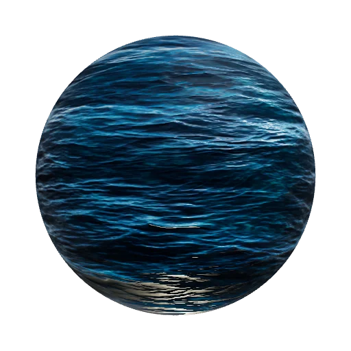 Hyperrealistic steady ocean surface material. PBR. — seamless ground PBR material preview