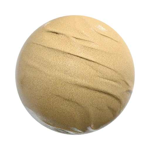 simgolf bunker sand, light beige naturally rounded… — seamless ground PBR material preview