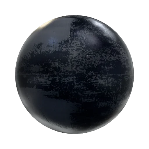 Ok I want a black painted metal with minimal wear just… — seamless metal PBR material preview