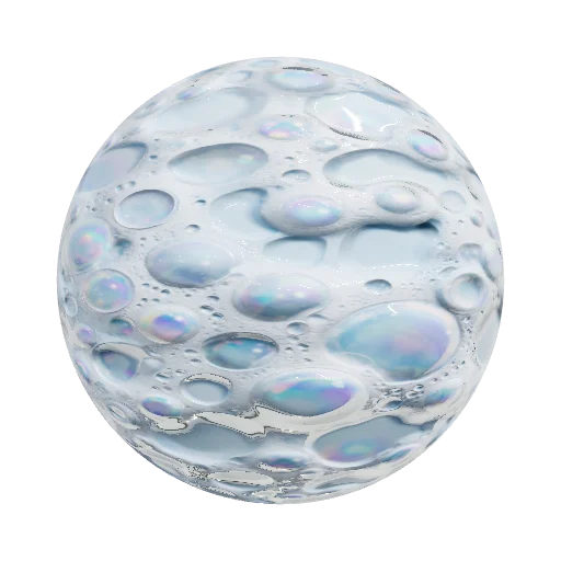 Une texture de bulle, en s'inspirant de celle du personnage nommé bubble dans th — seamless organic PBR material preview