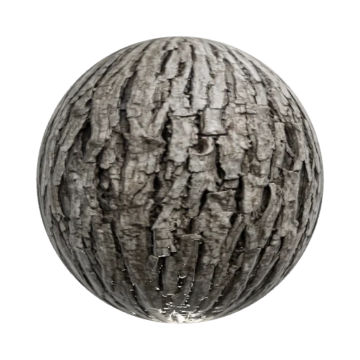 High-resolution seamless tree bark texture for a survival game, realistic old pi — seamless organic PBR material preview