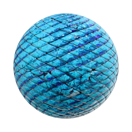Seamless PBR texture of realistic dragon skin covered… — organic PBR material preview
