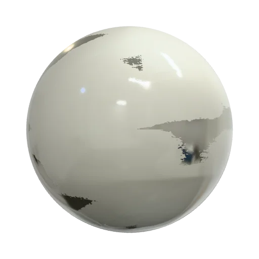 Lightly used mirror glass. PBR. Reflections — seamless metal PBR material preview