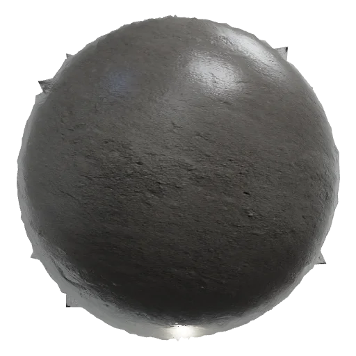 seamless tileable PBR terrain texture, dark gray brown compacted dirt, ashen battlefield soil, subtle dust variation, fi — seamless ground PBR material preview