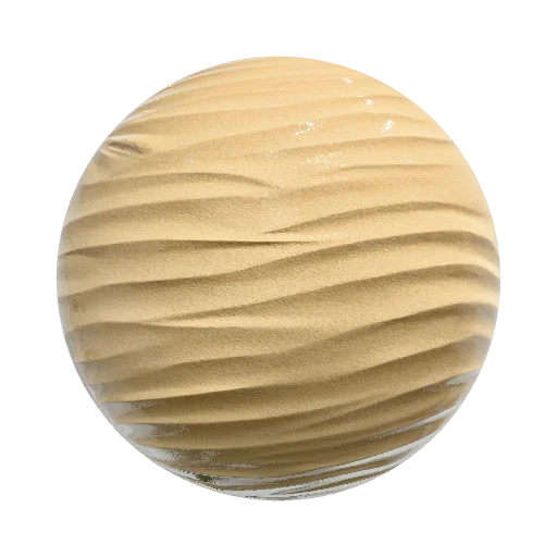 Fine dry beach sand, light golden color, soft natural… — seamless organic PBR material preview