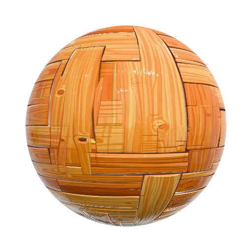 Мультяшная дубовая древесина — seamless wood PBR material preview