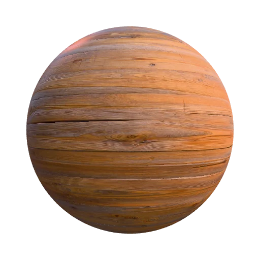 weathered oak planks — seamless wood PBR material preview
