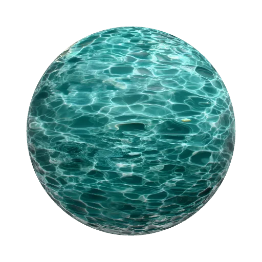 Seamless texture semirealistic calm water — seamless organic PBR material preview
