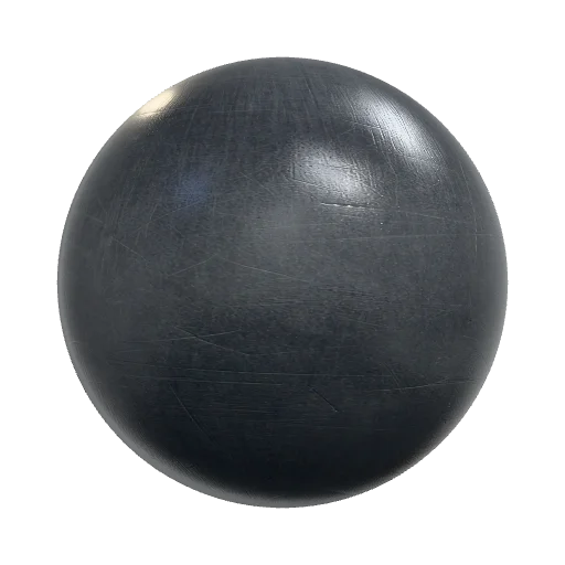 Realistic clean dark military steel with scratches and… — seamless metal PBR material preview