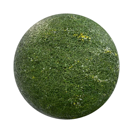 Create me a grass texture with some flower-like voronoi… — seamless organic PBR material preview