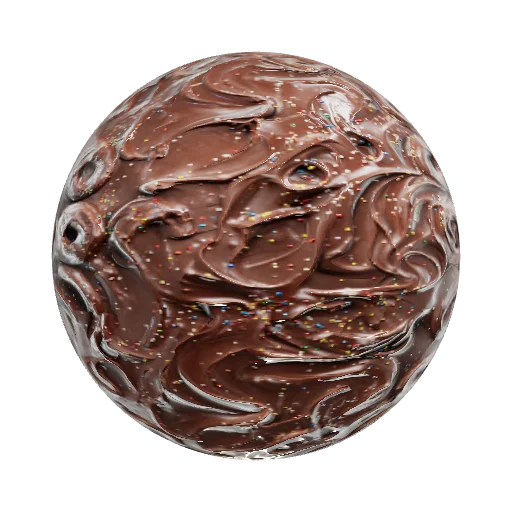 donut icing — seamless organic PBR material preview