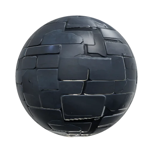 dark concrete, cartoon style — seamless stone PBR material preview