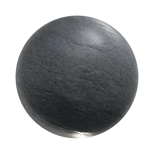 Granite countertop with honed finish and fine, dark speckling — seamless stone PBR material preview