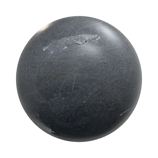A close-up view of a dark gray metallic surface showing… — seamless metal PBR material preview
