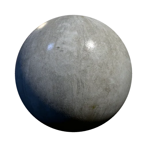 weathered concrete surface with subtle cracks — seamless stone PBR material preview