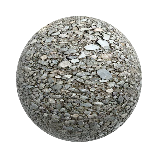 High-quality realistic gravel ground texture for a AAA… — seamless ground PBR material preview