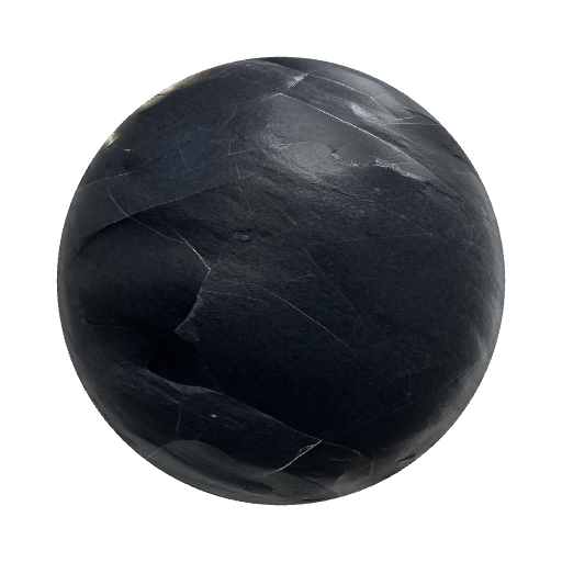 Honed frosted obsidian, subtle fissures in dramatic… — seamless stone PBR material preview