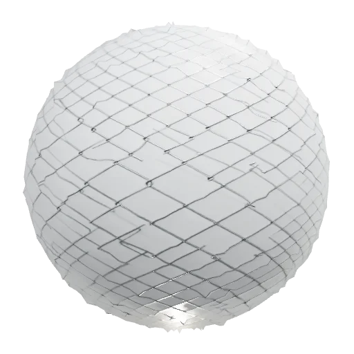 сгенерируй материал сетки забора с прозрачностью — seamless metal PBR material preview