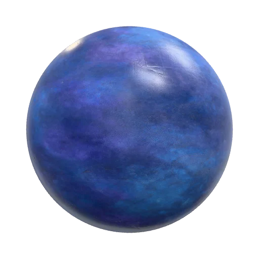 Ancient Alien Metal, flat blueish purple slightly worn — seamless metal PBR material preview