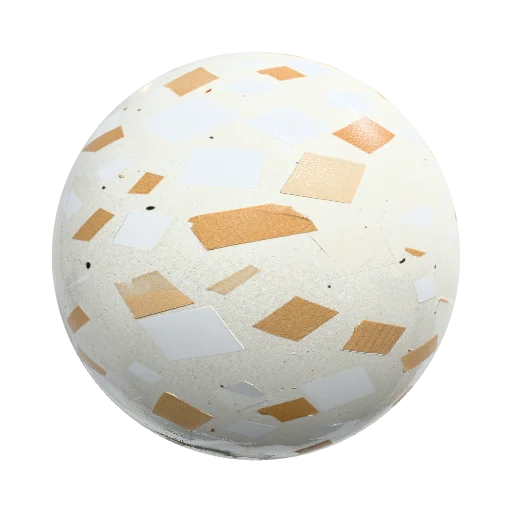 Combine the inner shape of the terrazzo texture and the… — seamless organic PBR material preview
